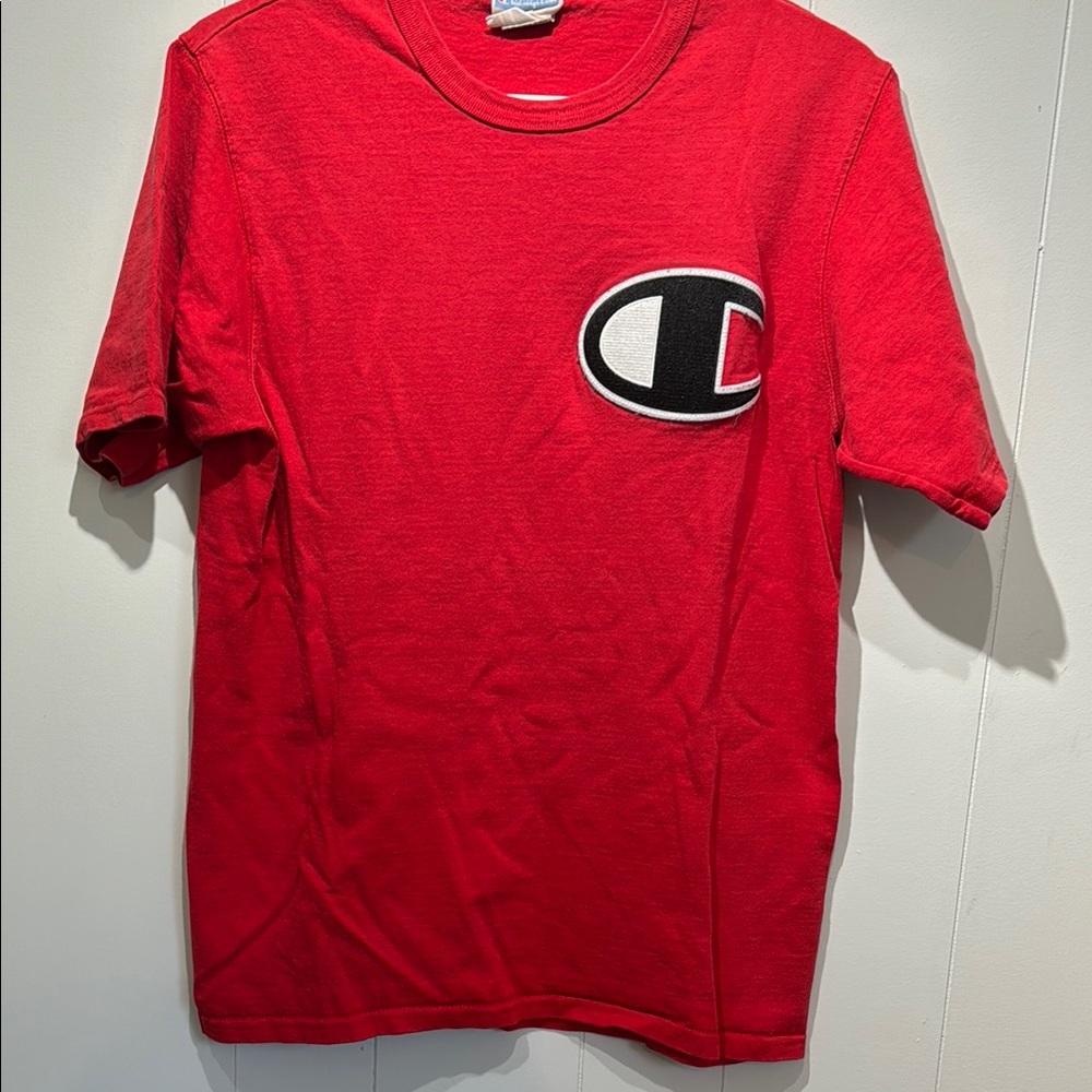 Champion Red Short Sleeve Tee